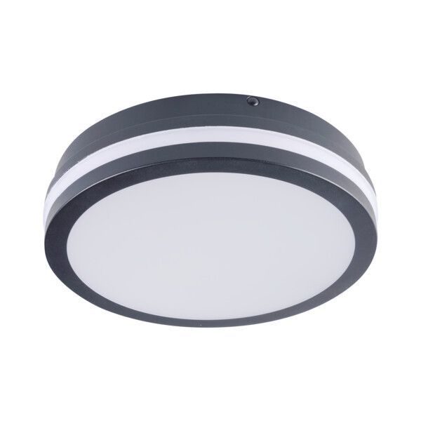 Plafon sufitowy Kanlux Beno grafitowo-biały LED 18W 3000K-4000K 1740lm łazienkowy IP65 wym: 5,7 x 22 x 22 cm - 1 szt.