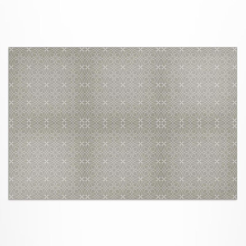 Dywan Winylowy Z Nadrukiem Wallfluent 100x150 cm Drobne wzornictwo plecionka okręgów 1 szt.