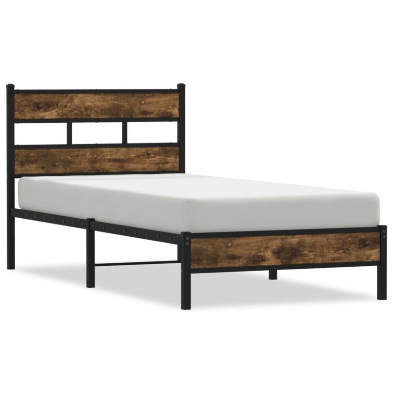 Łóżko metalowe WaszeMeble 100x190 cm brązowe WM-4017194 1 szt.