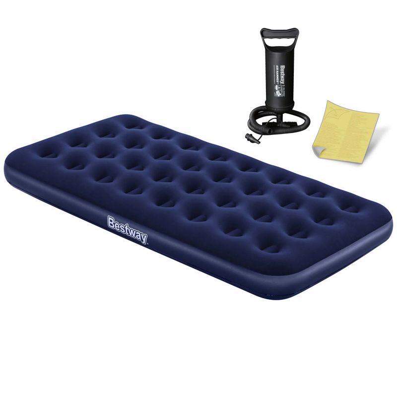 Materac dmuchany Bestway 67001 jednoosobowy 188x99x22 cm z pompką tłokową 1 szt.