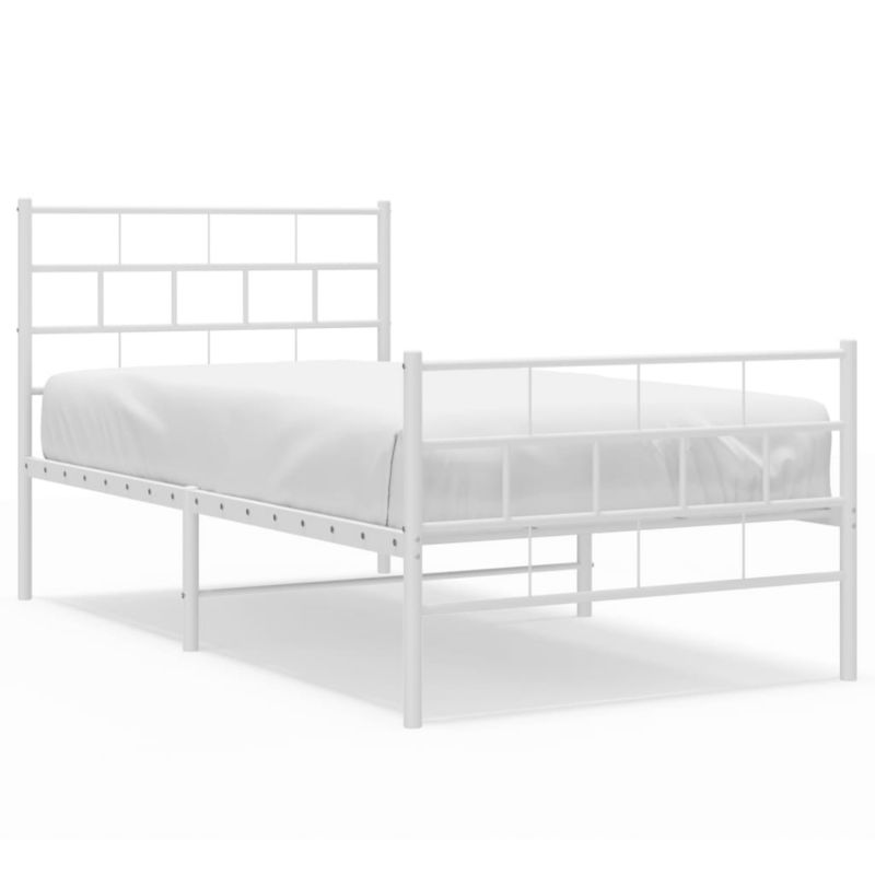 Łóżko metalowe WaszeMeble 107x203 cm biały WM-355722 1 szt.