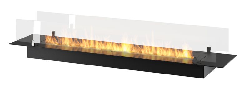 Biokominek Yannkes wkład do zabudowy w mebel 150 cm, czarny, 1szt.