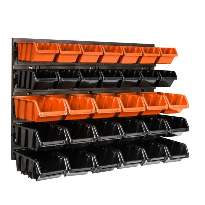 Tablica narzędziowa botle 58 x 39 cm ścianka warsztat 32 kuwet garaż uchwyty haki 1 szt