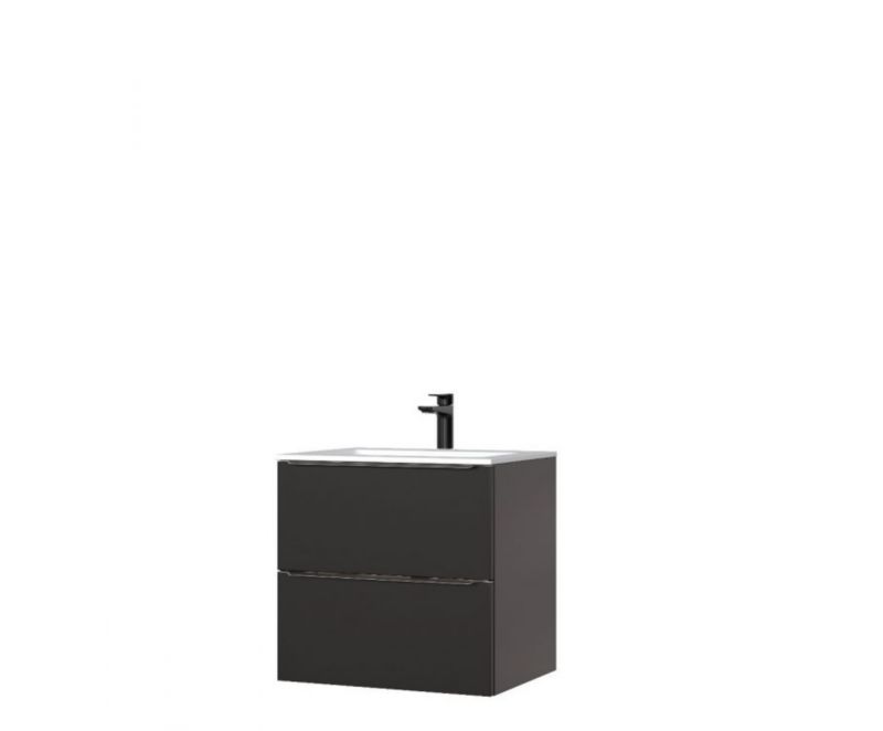 Szafka Comad pod umywalkę CAPRI 820 60 cm czarna mat 1 szt