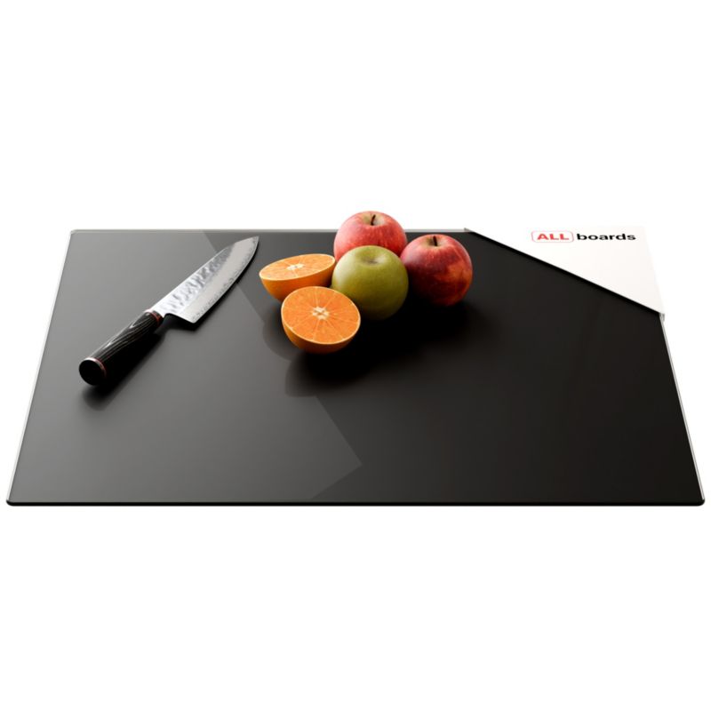 Ochrona kuchenna z grafiką 60x52 cm ALLboards czarna 1 szt.