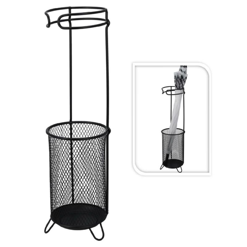 Stojak na parasole H&S Decoration metalowy czarny 50 cm 1 szt.