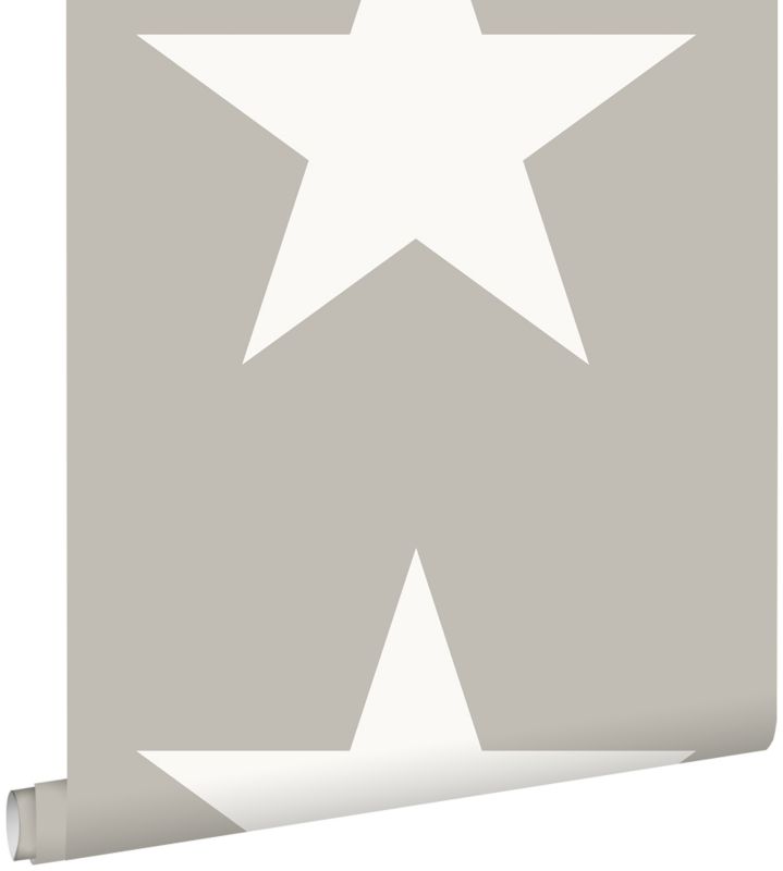 Tapeta ESTAhome gwiazdy ciepłej szarości 53 cm x 10.05 m - 1 rol.