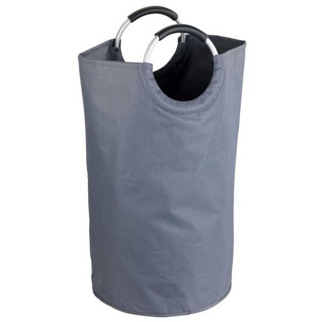 Kosz na pranie Wenko Stone 69l antracytowy, plastik, 64cm, 2 uchwyty, 1 szt.