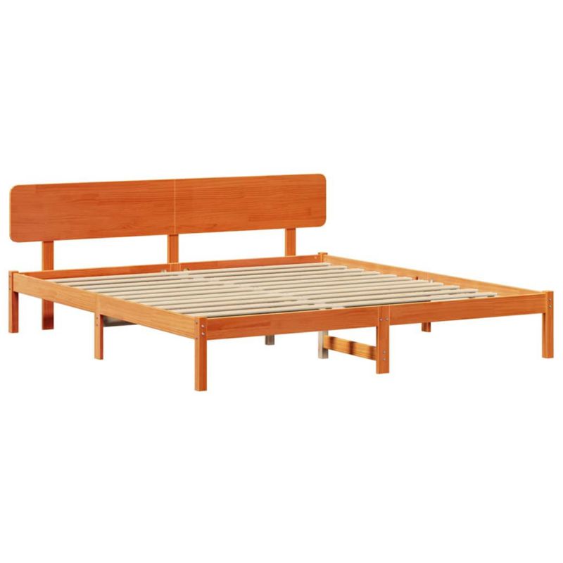 Rama łóżka WaszeMeble 180x200 cm Woskowy brąz sosna WM-872097 1 szt.