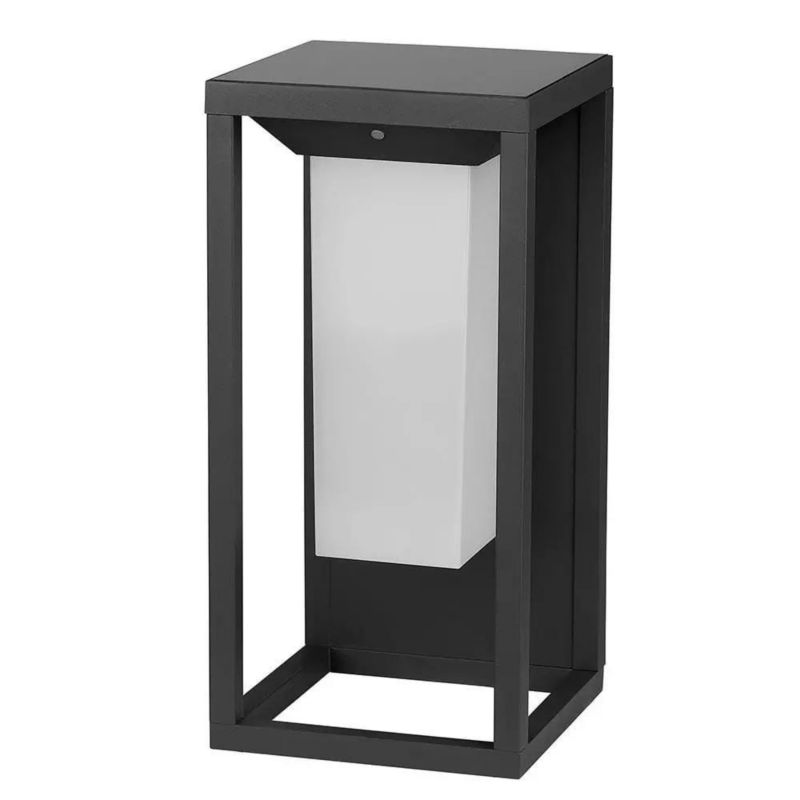 Kinkiet solarny z czujnikiem V-TAC 77 szary LED 2W 3000K 220lm IP65 wym: 14 x 14 x 29 cm aluminium - 1 szt.