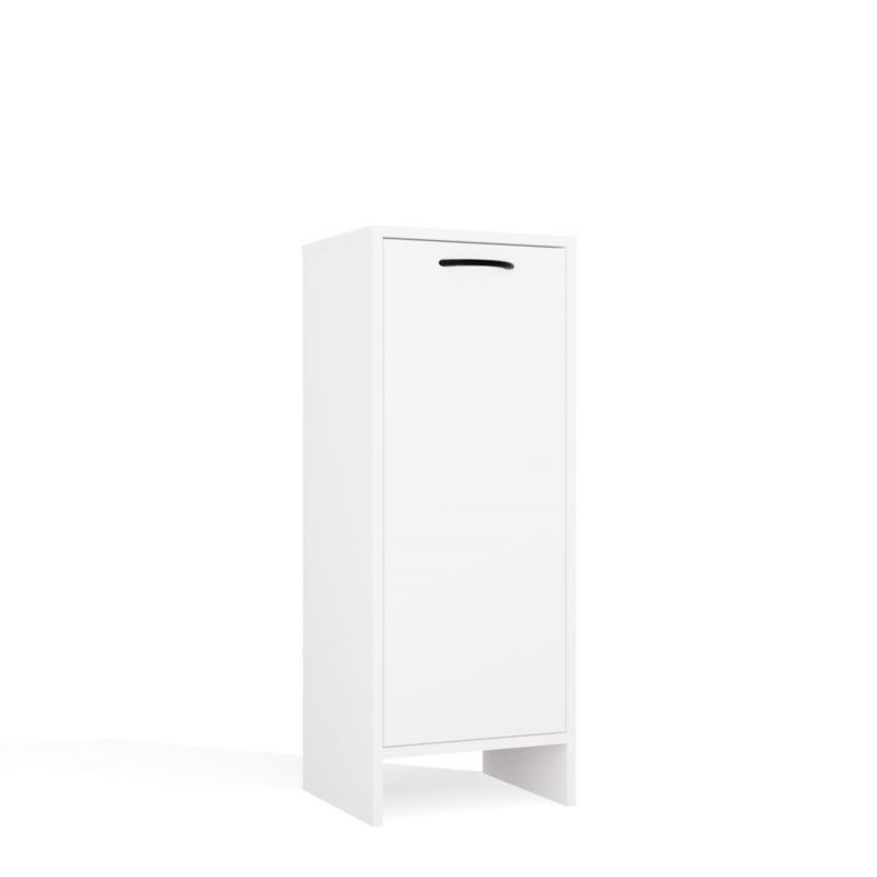 Szafka Łazienkowa Topeshop Nina 1K Biała 1 Kosz Na Pranie 30x90x35 cm 1 szt.