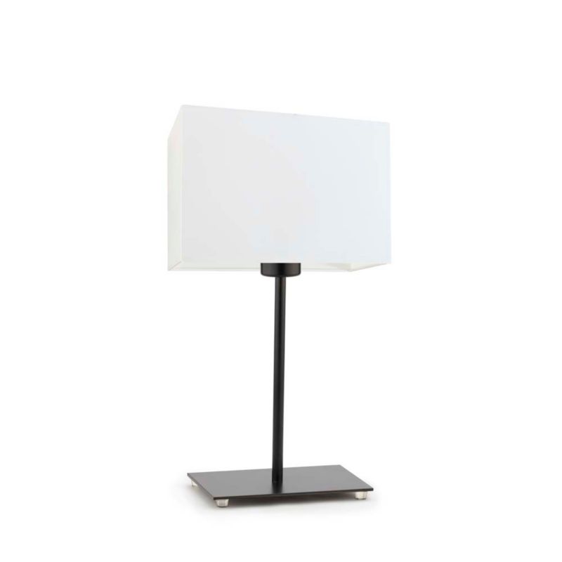 Lampka Nocna Volta Light Factory Moto Abażur Biały Prostokąt 1xE27 1szt.
