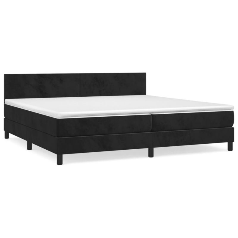 Łóżko kontynentalne WaszeMeble 200x200 cm czarne WM-3141205 1 szt.