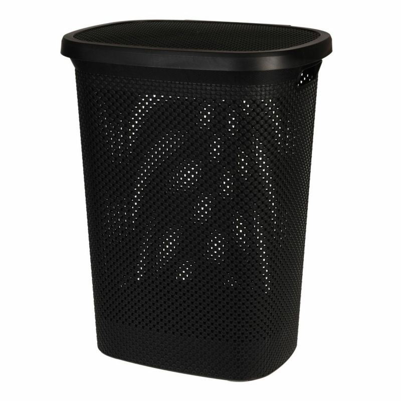 Kosz na pranie Storage Solutions 60 L z pokrywą 50x41x65 cm 1 szt.