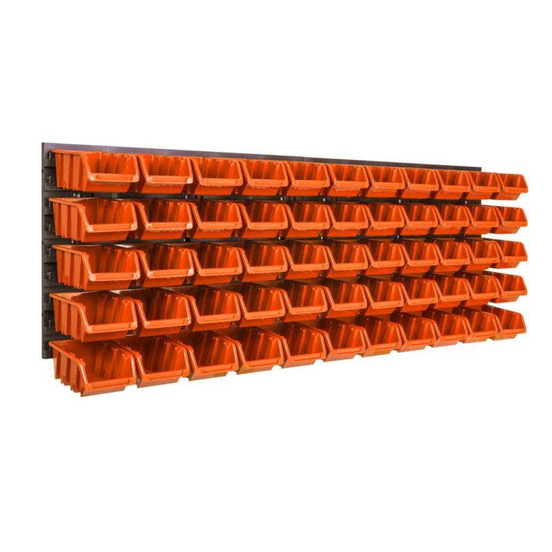 Tablica narzędziowa botle 115 x 39 cm ścianka warsztat 55 kuwet garaż uchwyty haki 1 szt