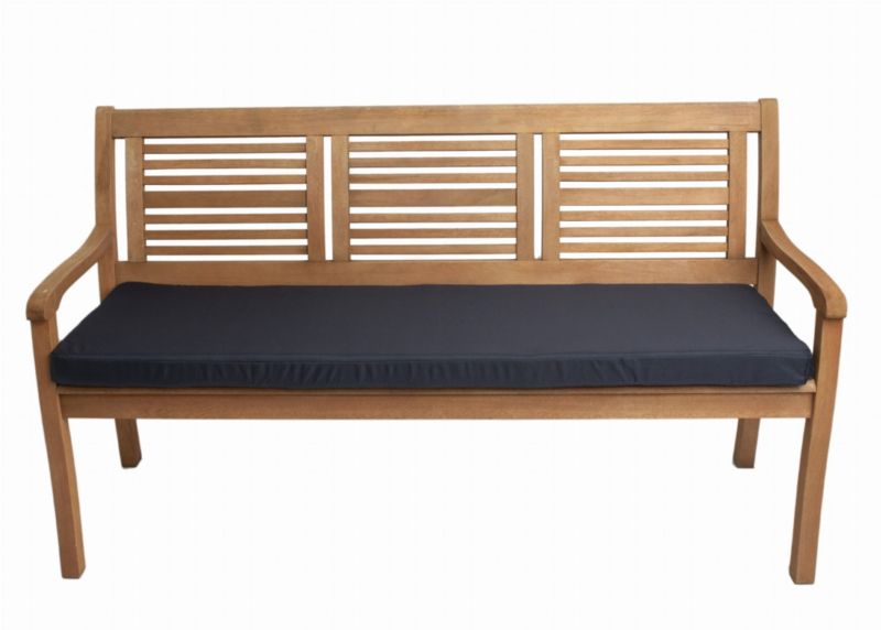 Poduszka ogrodowa na ławkę, Setgarden, 120x60x7cm, granatowa poduszka na siedzisko zdejmowany pokrowiec, Flat 1szt