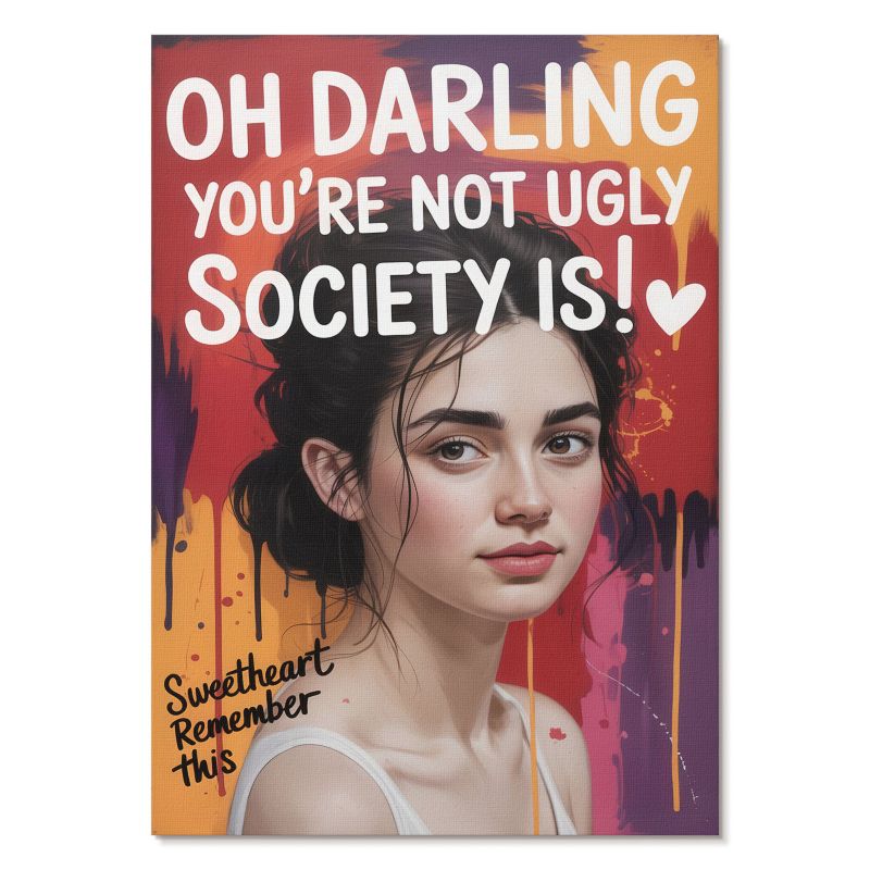 Plakat na Płótnie Tulup 59,4,x84 cm (A1) Motywacyjny portret Do sypialni, salonu, przedpokoju 1 szt.