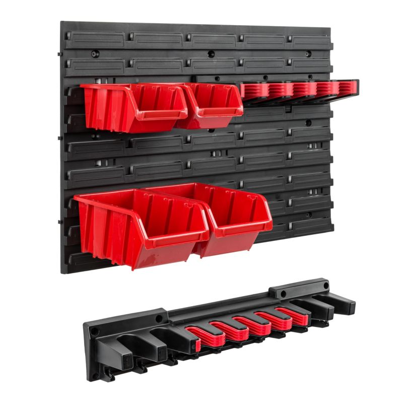 Tablica narzędziowa botle 58 x 39 cm ścianka warsztat 4 kuwet garaż uchwyty haki 1 szt