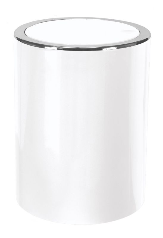 Kosz kosmetyczny Kleine Wolke Clap Mini biały 1,5L ABS z uchylną pokrywą 1 szt.