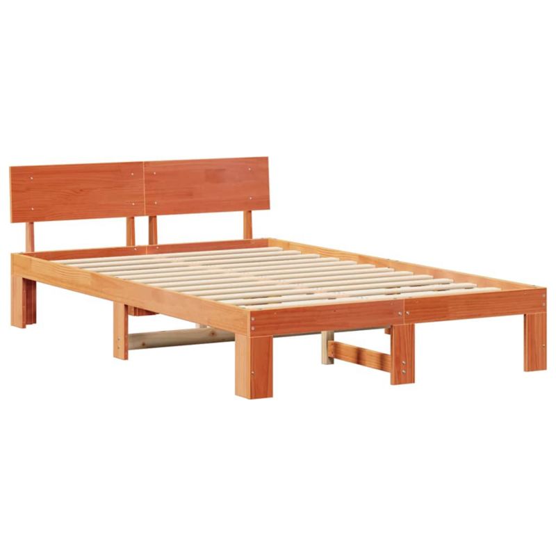 Rama łóżka WaszeMeble 135x190 cm Woskowy brąz sosna WM-872658 1 szt.