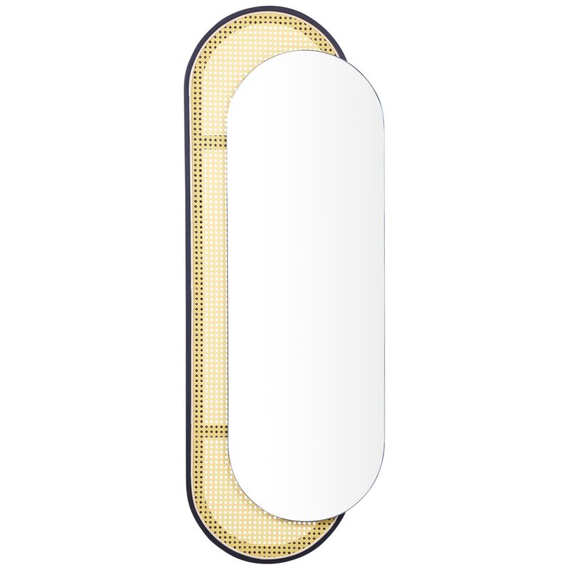 Lustro ścienne Creil 51 cm 143 cm Technorattan Naturalny 1 szt.