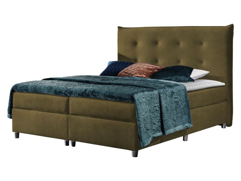 Łóżko kontynentalne MIRJAN 24 Prato 120x200 ciemna oliwka 1 szt.
