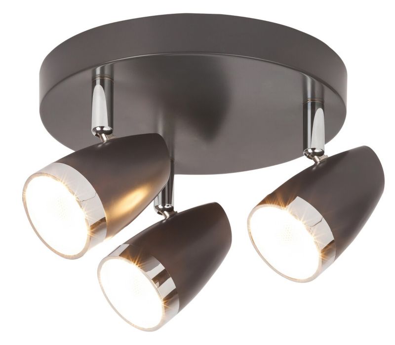 Oprawa sufitowa Rabalux Karen antracyt LED 12W 3000K 840lm IP20 wym: 13,5 x 19 x 19 cm metal - 1 szt.