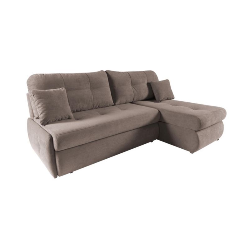 Narożnik uniwersalny Bettso Thin 216x155cm z funkcją spania brązowy Soft 04 1szt.