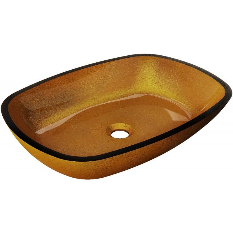 Umywalka nablatowa Mexen Araks złota 54x39 cm 24155450 1 szt.