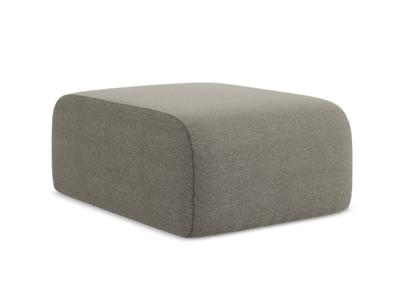 Pufa LaMiaSofa CERVO z tkaniny bouclé 72x94 cm szary 1 szt.