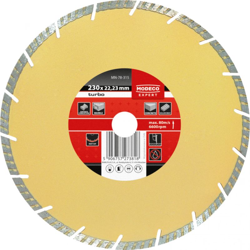 Tarcza diamentowa turbo Home Tools 230 mm - opakowanie kartonowe - 1 szt.