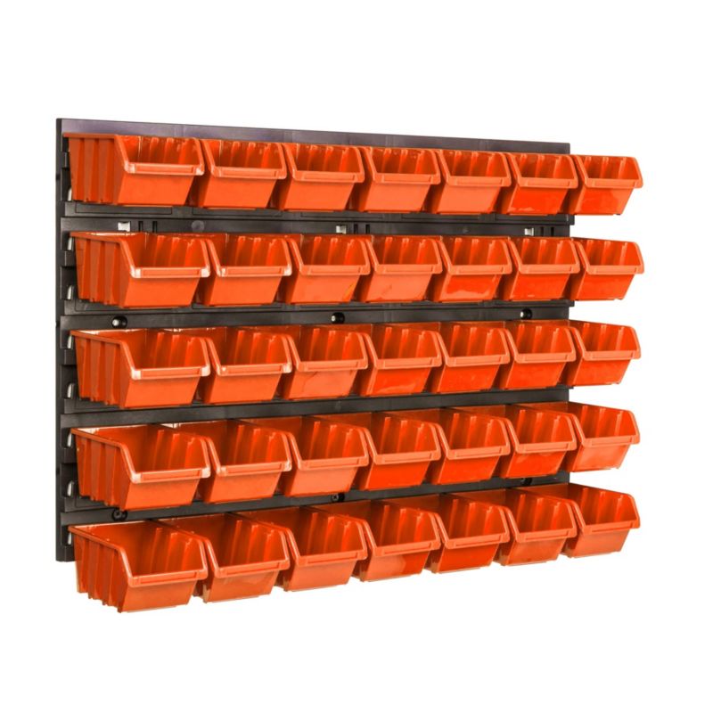 Tablica narzędziowa botle 58 x 39 cm ścianka warsztat 35 kuwet garaż uchwyty haki 1 szt