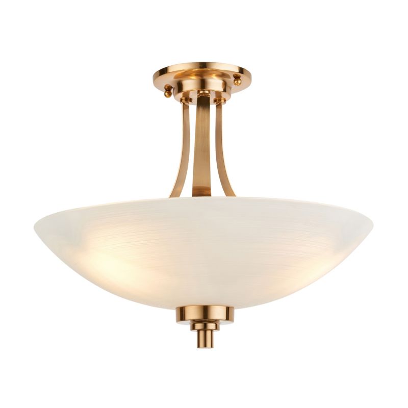 Lampa wisząca Endon WELLES postarzana mosiężna szczotkowana 3xE27x20W IP20 wym:35x41x41cm - 1 szt.