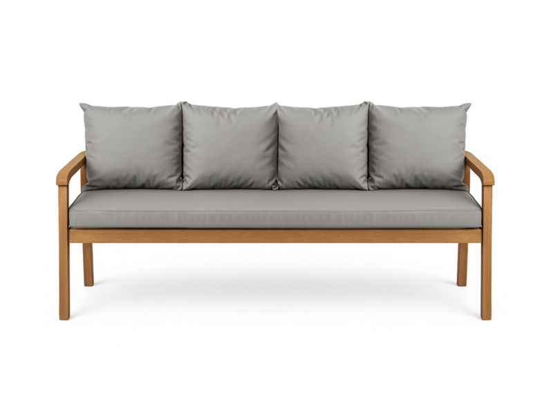 Poduszka ogrodowa na ławkę 3-os, Setgarden, 170x50x50cm, Szara dwustronne Poduszki na ławkę zdejmowany pokrowiec,Mix 1szt