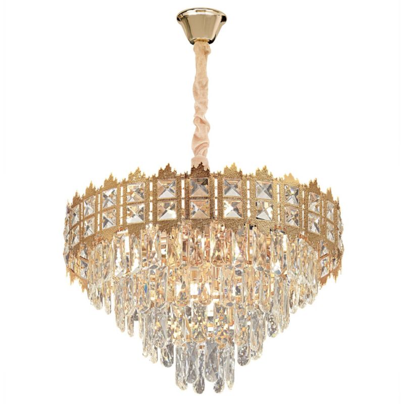 Lampa Sufitowa Wisząca Toolight G049-Cp 60Cm Złoty