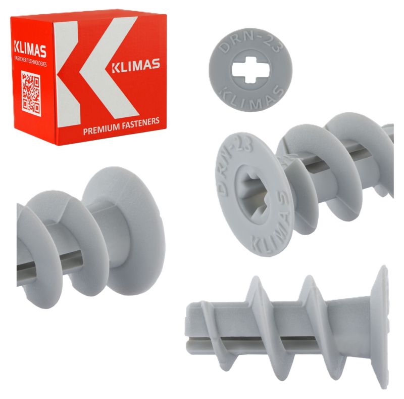 Kołki DRIVA do mocowania w płytach GK Klimas DRN-23 23 mm 200szt