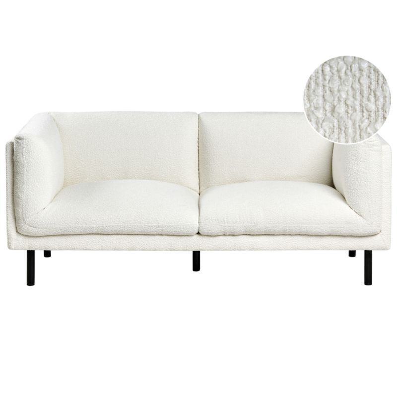 Sofa dla 2 osób Vorgod Boucle Złamana biel 1 szt.