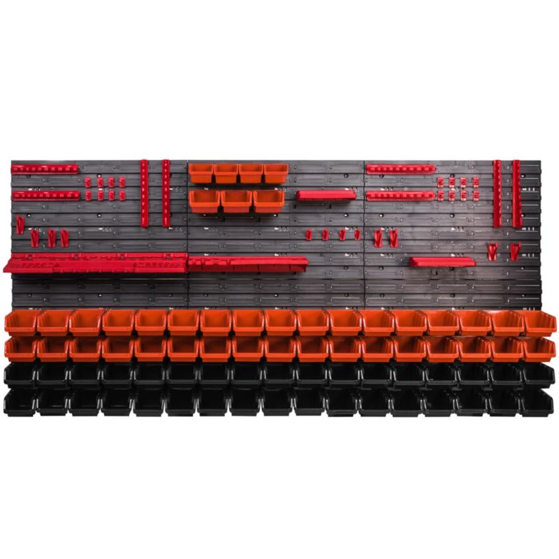 Tablica narzędziowa botle 172 x 78 cm ścianka warsztat 75 kuwet garaż uchwyty haki 1 szt