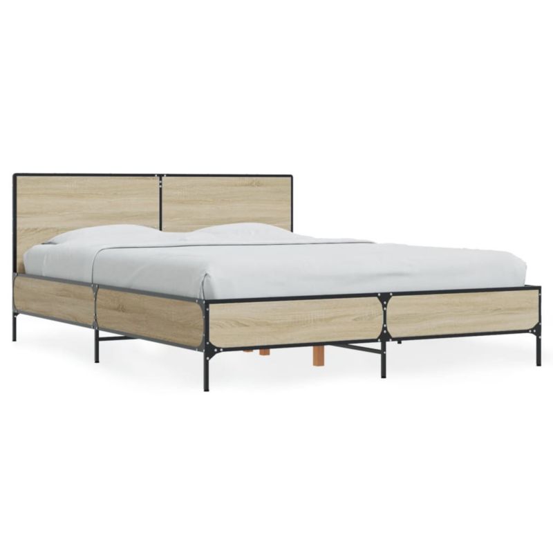 Łóżko metalowe WaszeMeble 120x190 cm brązowe WM-3280023 1 szt.