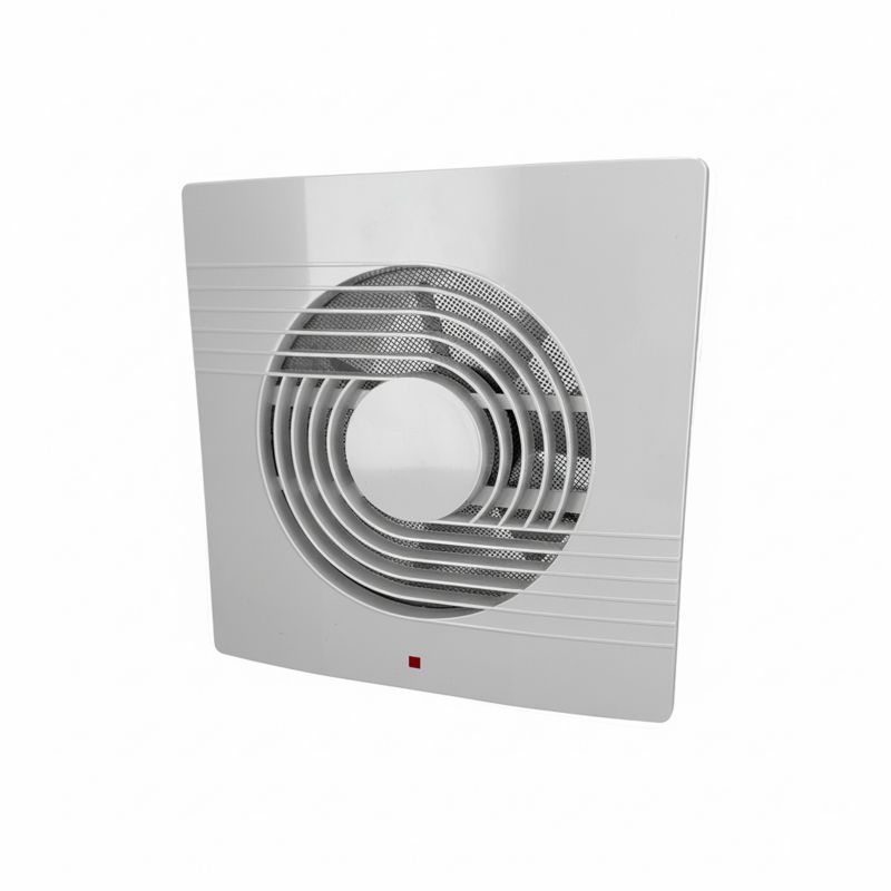 Wentylator łazienkowy HOROZ 120mm domowy z filtrem srebrny ABS wydajny 120m3/h 47dB 1szt.