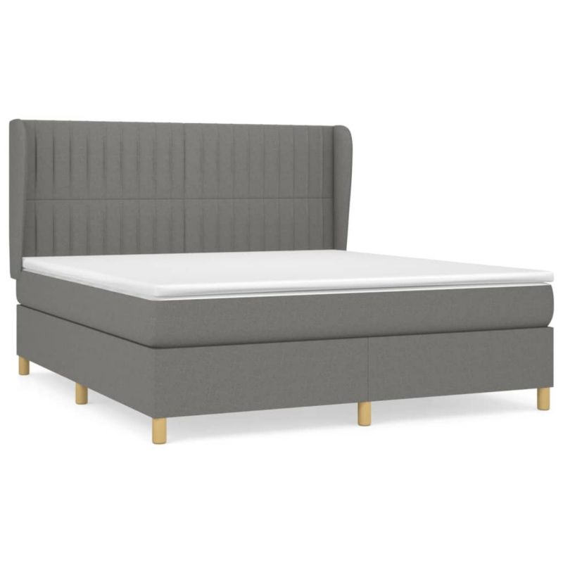 Łóżko kontynentalne WaszeMeble 180x200 cm ciemnoszara WM-3128702 1 szt.