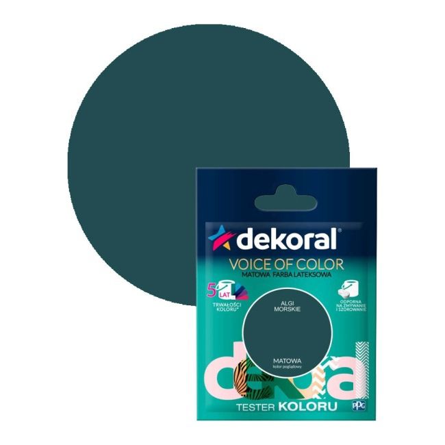 Tester farby kolorowej Dekoral Voice of Color algi morskie 0,05 l