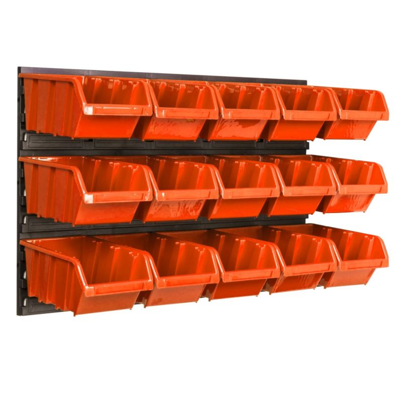 Tablica narzędziowa botle 58 x 39 cm ścianka warsztat 15 kuwet garaż uchwyty haki 1 szt