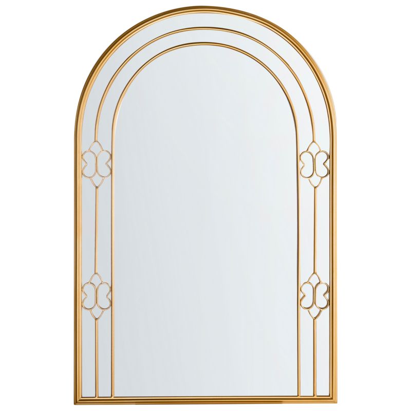 Lustro ścienne Mautre 66 cm 98 cm Złoty 1 szt.