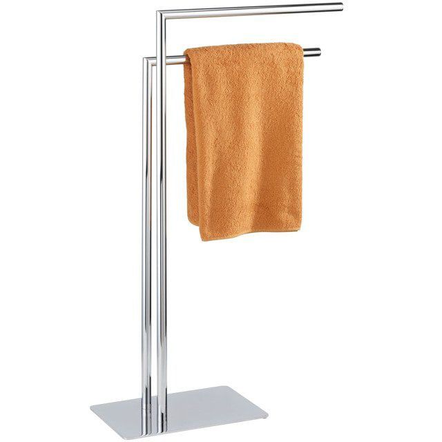 Stojak na ręczniki Wenko Recco wolnostojący, 80,5 cm, stal chromowana, srebrny, 1 szt.