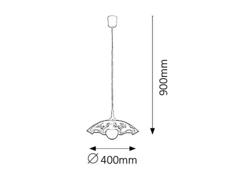 Lampa wisząca Rabalux Vino biało-szara 1xE27x60W wym:90x40x40cm IP20 -1 szt.
