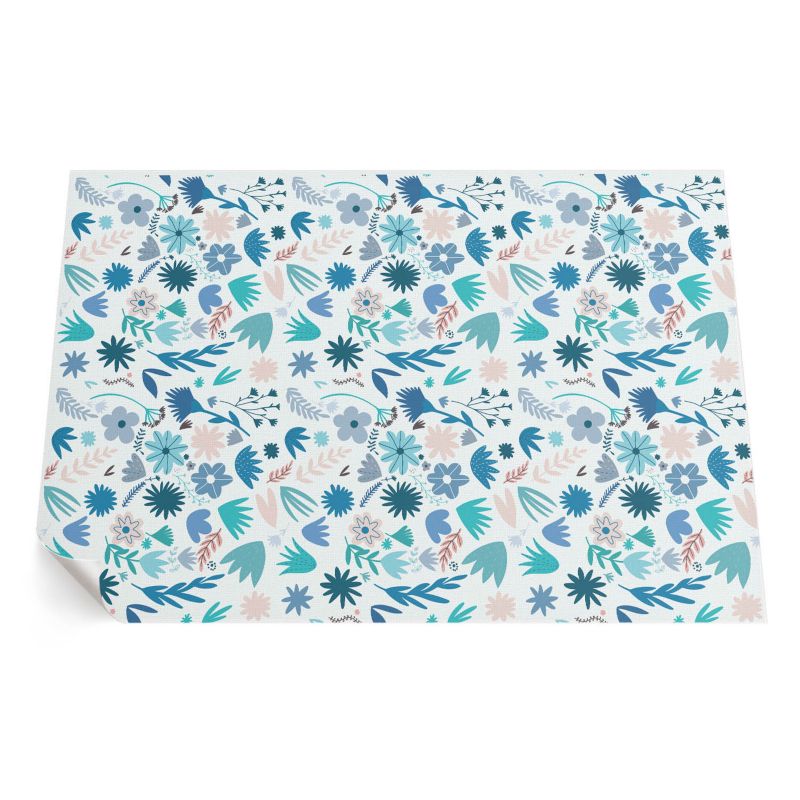 Winylowy Chodnik Zewnętrzny ArtPrintCave 150x225 cm Pastelowe kwiaty i rośliny boho 1 szt.