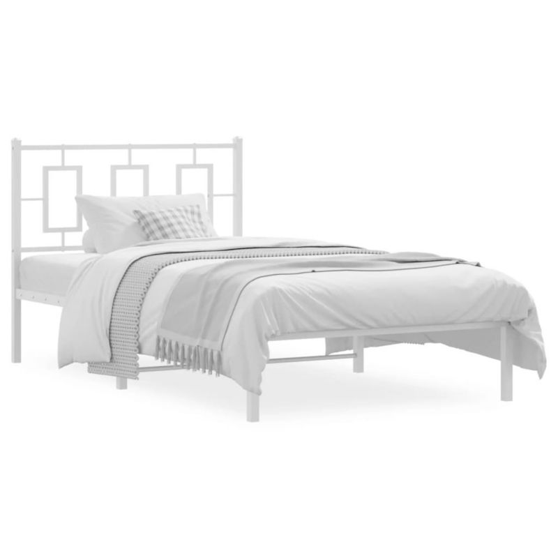 Łóżko metalowe WaszeMeble 100x190 cm biała WM-374284 1 szt.
