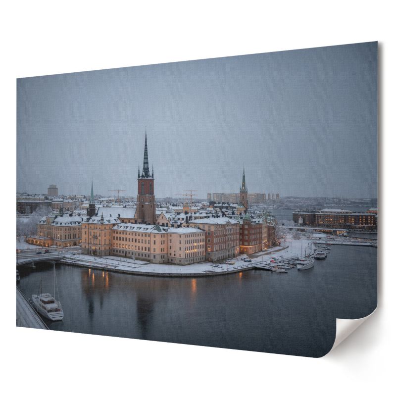 Plakat na ścianę Wallfluent Format A4 Zimowa panorama Artysta Qu 1 szt.