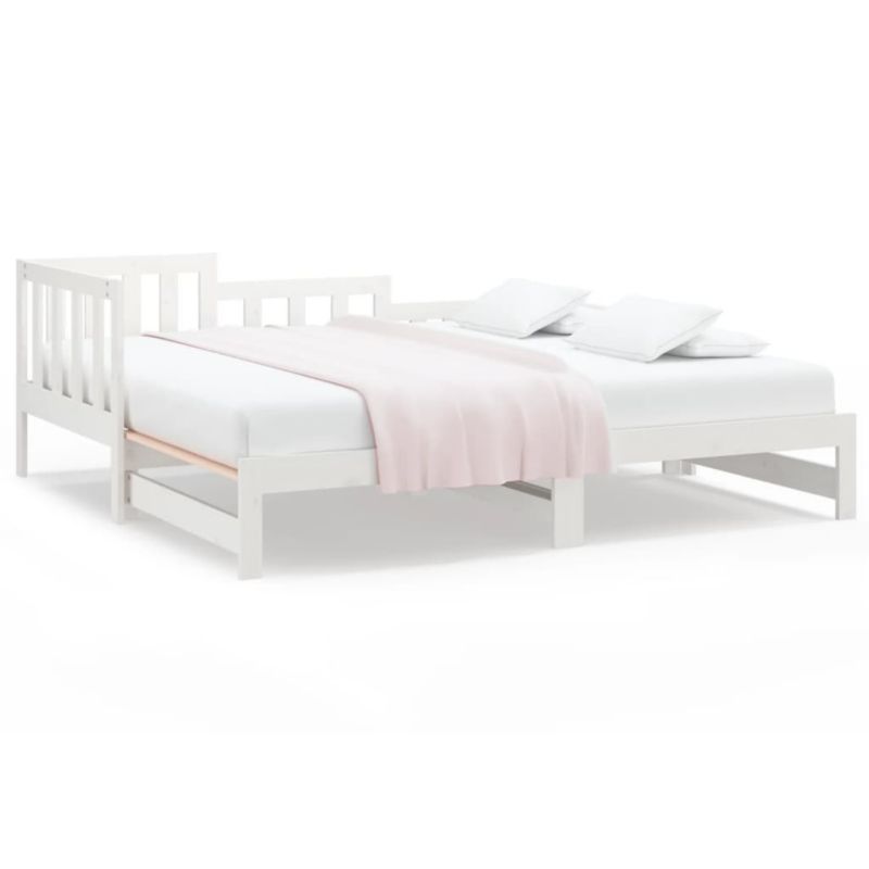 Łóżko drewniane WaszeMeble 90x190 cm rozsuwane białe WM-820747 1 szt.